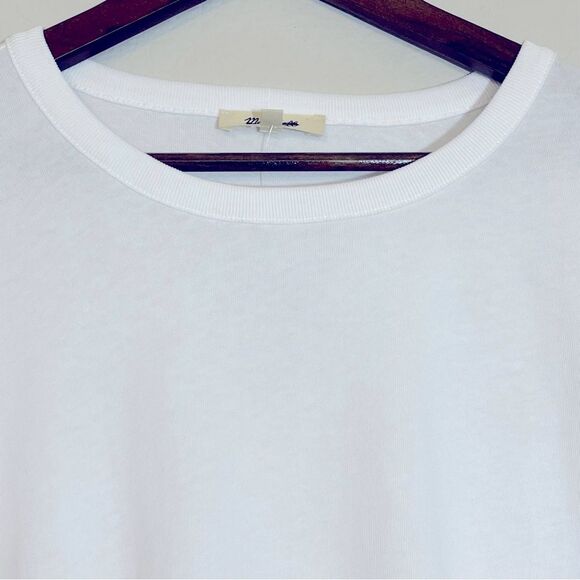 Madewell NWT Relaxed Boxy Tee in White Size XL 100% Cotton Jersey - Picture 10 of 11